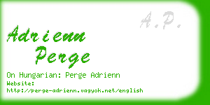 adrienn perge business card